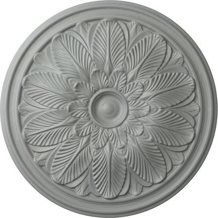 EKENA MILLWORK Bordeaux Ceiling Medallion (Fits Canopies up to 3 1/4"), 22 5/8"OD x 1 3/4"P CM22BO